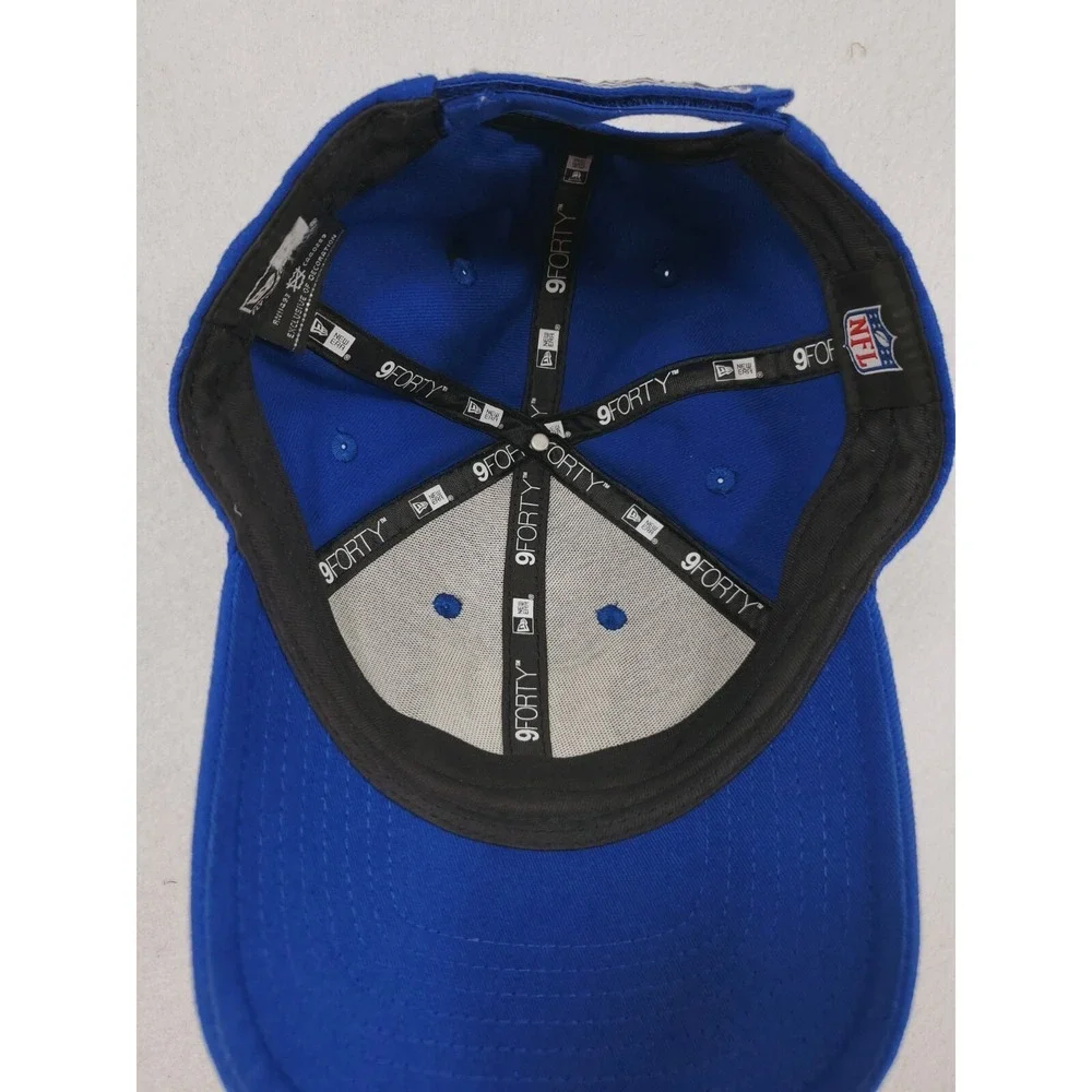 New York Giants Hat Cap Mens Blue New Era 9 Forty Strap Back Adjustable Football